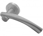 Astral Satin Chrome Lever Door Handle Set